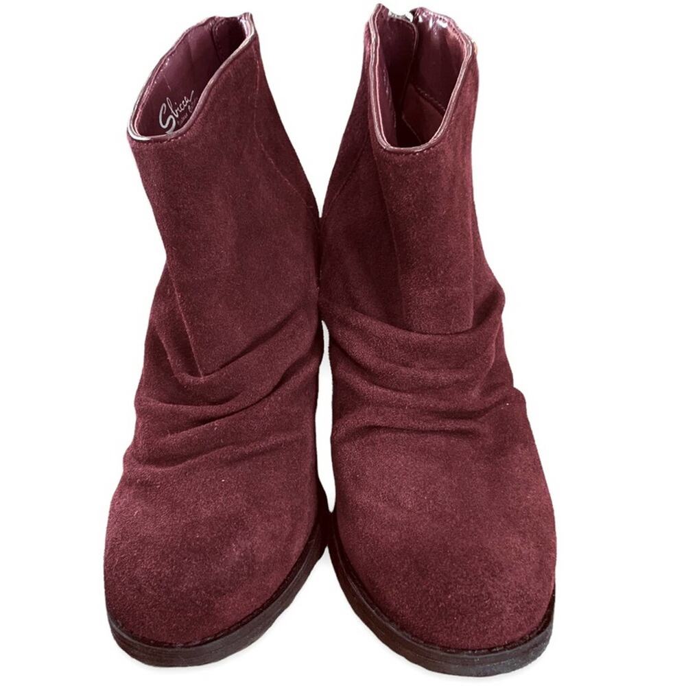 Sbicca‎ vintage collection booties. Shoes burgundy leather uppers size 7.5 - Picture 6 of 7